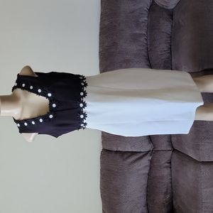 Taylor Black and White Dress